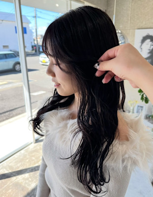 ラベンダー/ラベンダーカラー/暗髪カラー/韓国カラー