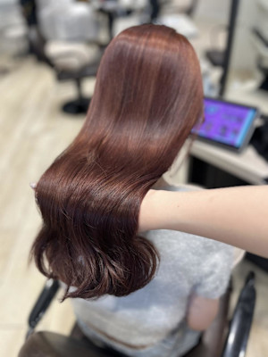 Mako ピンクラベンダー 暖色 ダブルカラー 艶髪