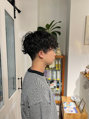 メンズマッシュパーマ/メンズパーマ/メンズ無造作パーマ