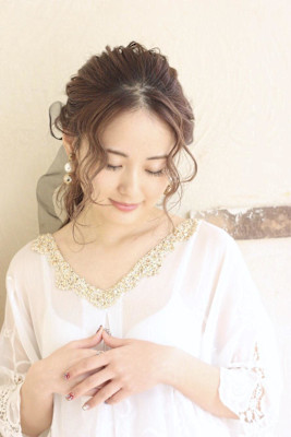 結婚式やお呼ばれに♪ポニーテール巻きアレンジ