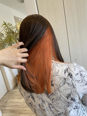 インナーカラー/オレンジカラー/メテオ