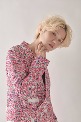 ハイトーン×ラフウェーブショート