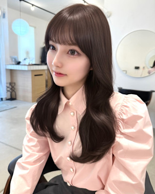 透けるヘーゼルグレージュ