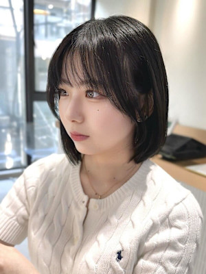 髪質改善＊顔周りくびれヘアカットボブ＊美髪【Zina難波】