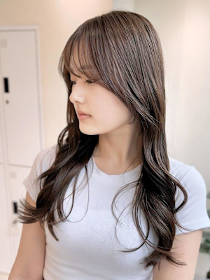 髪質改善＊艶ブラウンハイライトカラー＊美髪【Zina難波】