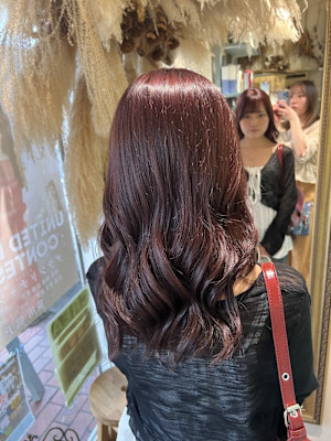 ダブルカラーで暖色に♪