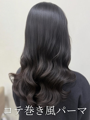 パーマ#パーマスタイル#コテ巻き風パーマ#レイヤーカット 