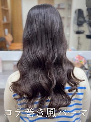 パーマ#パーマスタイル#コテ巻き風パーマ#レイヤーカット