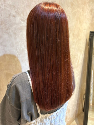 オレンジカラー ダブルカラー 暖色系 ダメージレス 艶髪