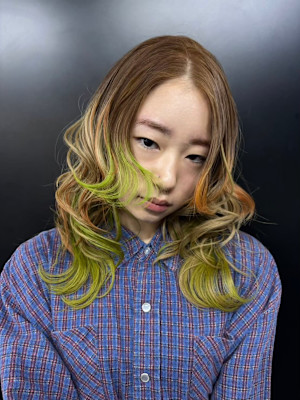 エンドカラー　デザインカラー　ハイトーン　表参道/原宿