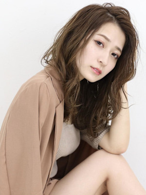 艶髪♪かきあげバング×こなれミディ