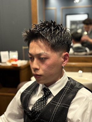 メンズ　ショート　スパイキーショート　バーバー