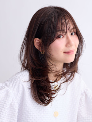 セミロングレイヤー