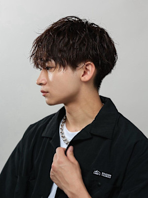 ツーブロック刈り上げ緩めツイストスパイラル