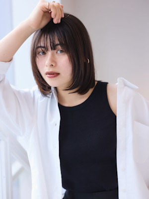 切りっぱなしボブ