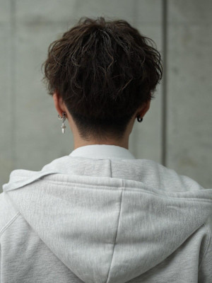 メンズマッシュ　ツイストパーマ