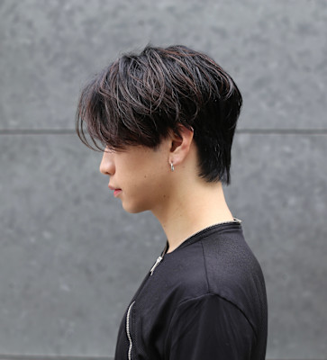 センターパート/フェザーパーマ/ニュアンスパーマ/渋谷/眉毛