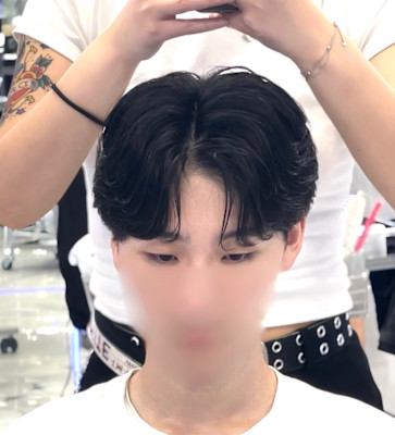 カルマパーマ/ニュアンスパーマ/フェザーパーマ/メンズ韓国