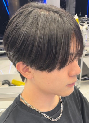 シースルーマッシュ/ニュアンスパーマ/フェザー/韓国マッシュ