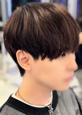 韓国マッシュ/シースルーマッシュ/カルマパーマ/韓国メンズ