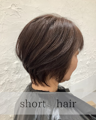 お客様スタイル 小顔ショート
