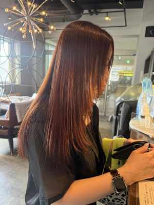 オレンジ/オレンジブラウン/顔周りレイヤー