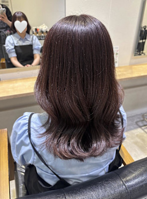 小辻 韓国風ヘア☆くびれヘア×ラベンダーグレージュ