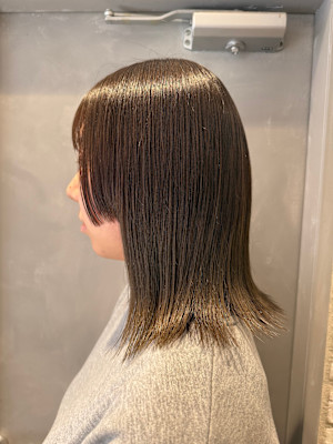 トレンドをおさえた姫カットスタイル