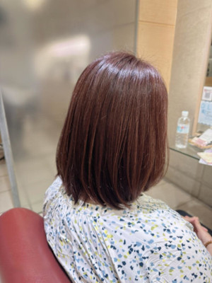 結べるボブ×ライラックピンク