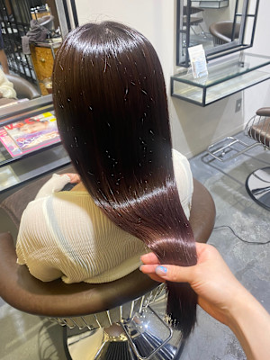 カラー/髪質改善/ラベンダーピンク/ピンクカラー/艶髪