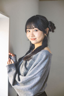 お団子サイドハーフアップ