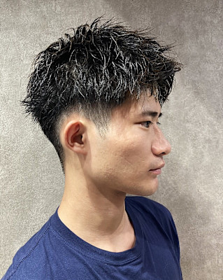 ツーブロックスパイキーショート【池袋メンズカット/パーマ】　