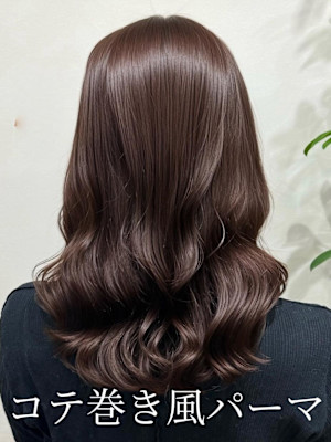 パーマ#パーマスタイル#コテ巻き風パーマ#レイヤーカット