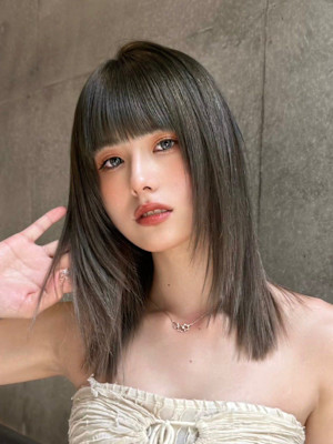 ダブルカラーでつくるオリーブグレージュ