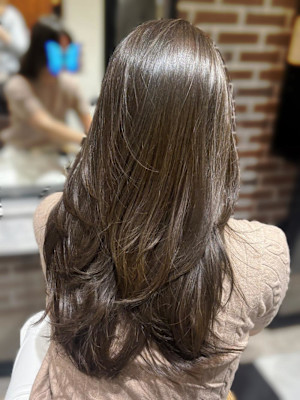 ブリーチなしWカラー　オリーブグレージュ~*