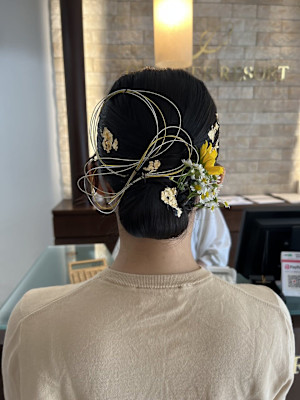 華やかヘアセット