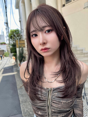 ハッシュカット/ワンホンヘア/韓国ヘア/前髪/レイヤー/原宿