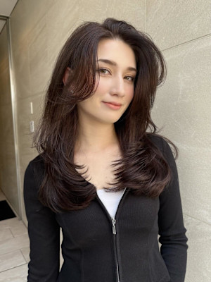 ワンカール　バタフライレイヤー　深みブラウン