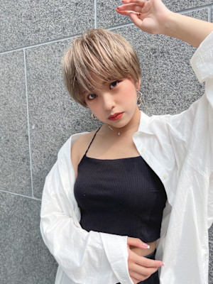 ダブルカラー♪透明感ハイトーンブロンド