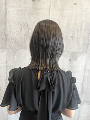 ぱつっとボブ×グラデーションカラー【ARCH Sayaka】