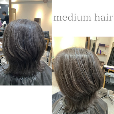 お客様スタイル 白髪ボカシ