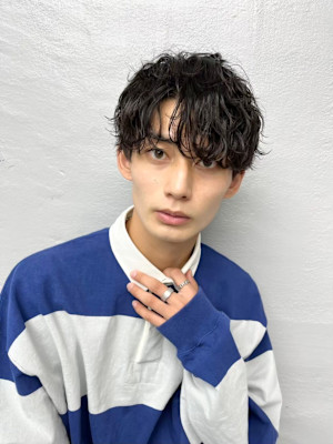 【ZEST吉祥寺】コンマバングシャドウパーマ