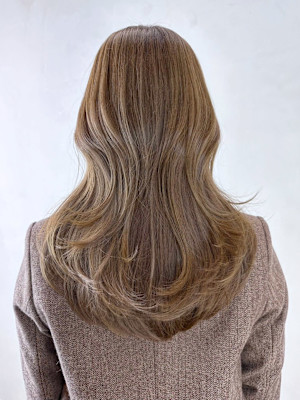 ロングおくれ毛美髪前髪カット顔周りレイヤー_ba548701