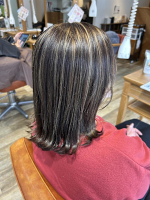 白髪ボカシ×コントラストハイライト