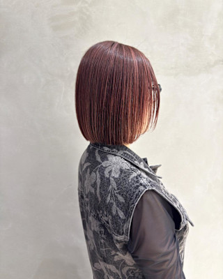 ungu ul×ショート×ボブ×ハイライト×ピンク