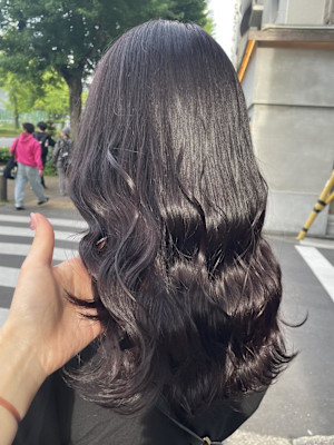 【カラー】艶髪ダークラベンダー♪_ユウ