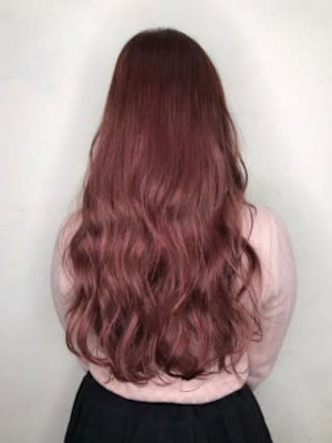 【Flor】*フェザーロング+チェリーピンク*