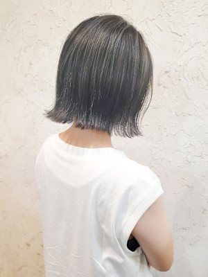 【Flor】*外ハネボブ+シルバーアッシュ＊