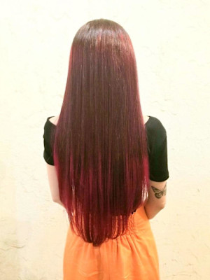 【Flor】*グラデーション+ラズベリーピンク*