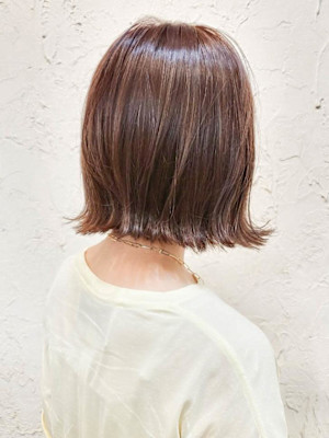 【Flor】*外ハネボブ+オリーブベージュ*